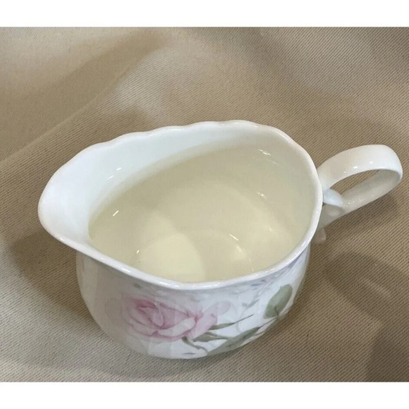 Mikasa Bone China April Rose Sugar Creamer Set A7053 Floral Flowers Vintage - Picture 2 of 9